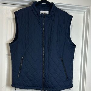 Zara men’s Dark Blue Quilted Vest